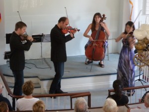 Boston String Quartet from the balcony.