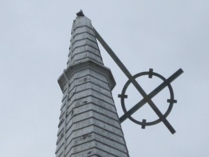 THE STEEPLE CROSS AFTER HURRICANE SANDY