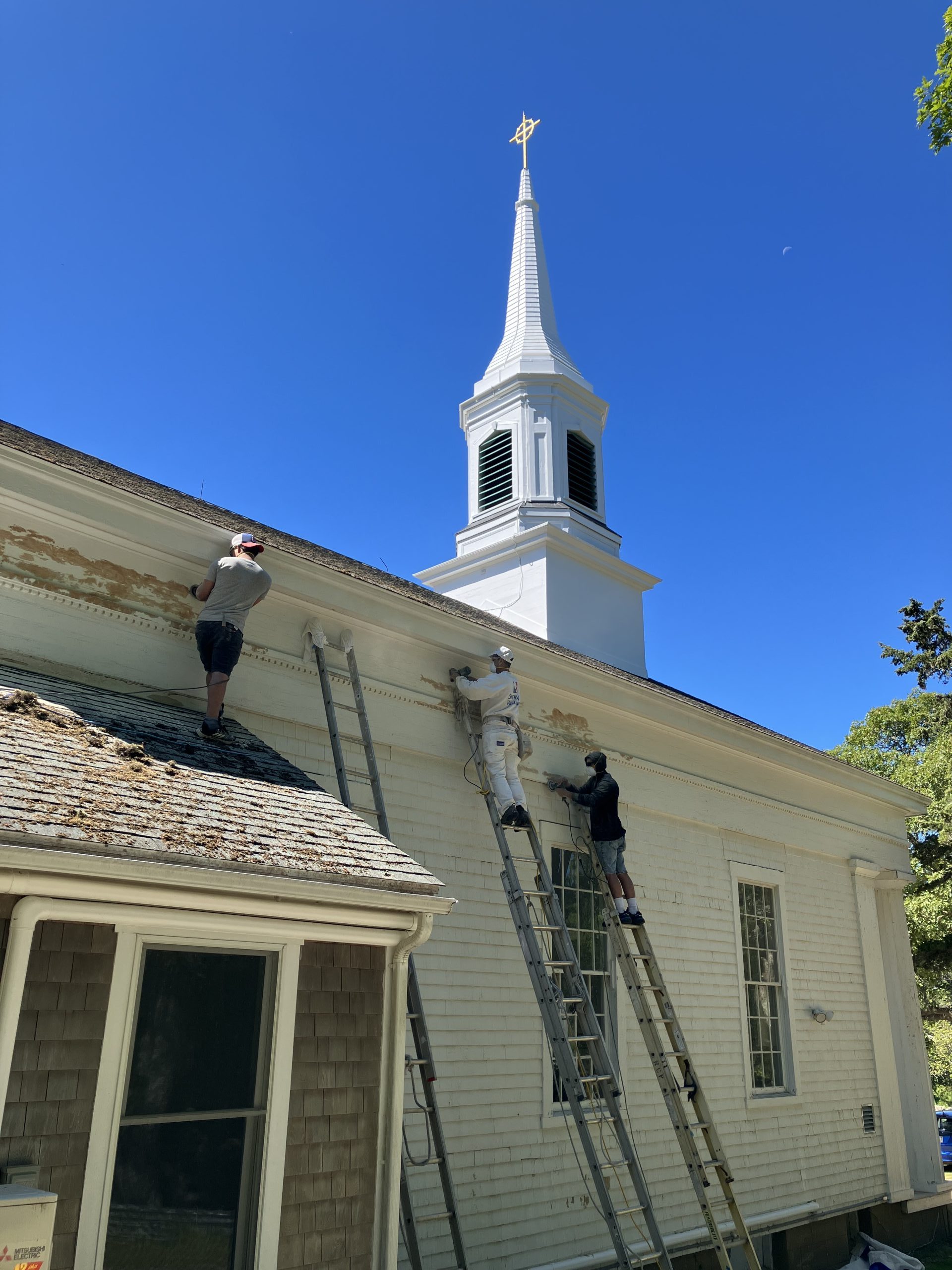 June 9 Painting/scraping starts